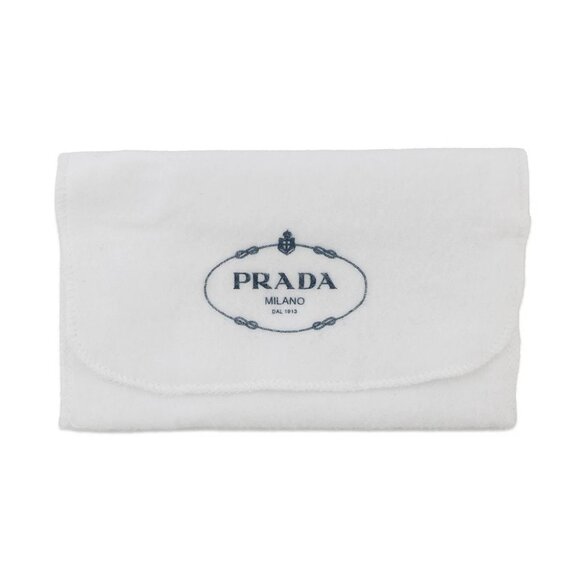 PRADA Triangle Logo Card Case Soft Look Leather Black 2MC025 - Picture 10 of 10